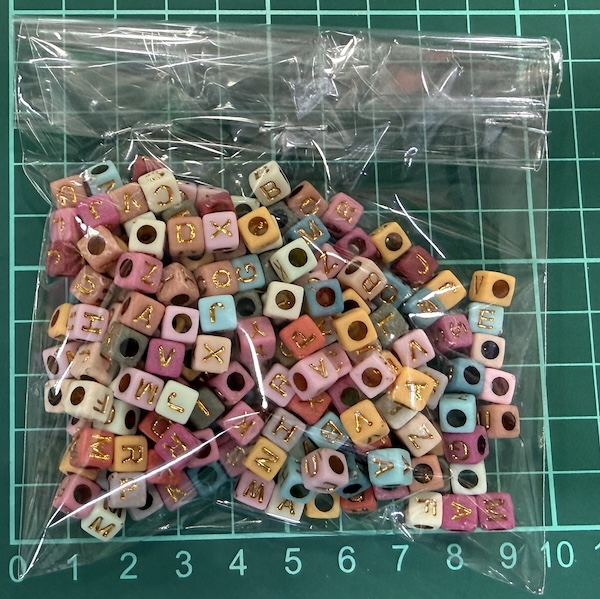Bead Letter Mix Color
